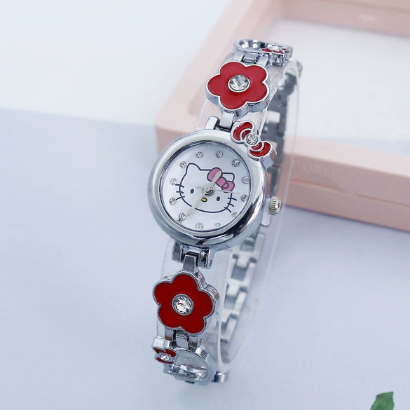 Cartoon Style Alloy Women's Diamond Bracelet Watch Jewelry