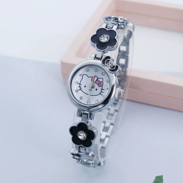 Cartoon Style Alloy Women's Diamond Bracelet Watch Jewelry