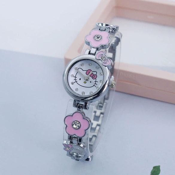 Cartoon Style Alloy Women's Diamond Bracelet Watch Jewelry