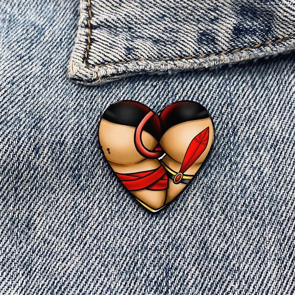 Cartoon Style Color Block Alloy Printing Unisex Brooches