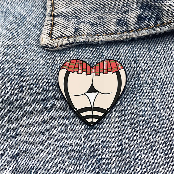 Cartoon Style Color Block Alloy Printing Unisex Brooches
