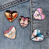 Cartoon Style Color Block Alloy Printing Unisex Brooches