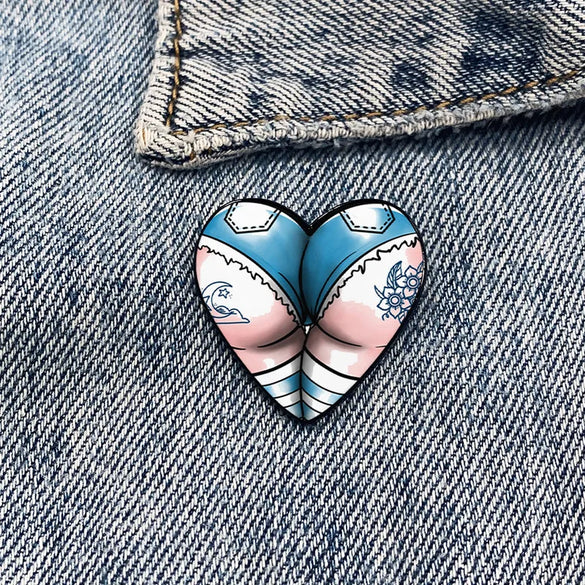 Cartoon Style Color Block Alloy Printing Unisex Brooches