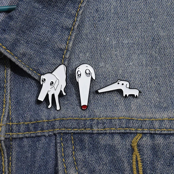 Cartoon Style Cute Cowboy Style Dog Alloy Stamping Stoving Varnish Plating Unisex Brooches