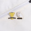 Cartoon Style Cute Cowboy Style Trophy Letter Owl Alloy Stamping Stoving Varnish Plating Unisex Badge Brooches Collar Pin