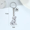 Cartoon Style Cute Dog Paw Print Metal Bag Pendant Keychain