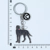 Cartoon Style Cute Dog Paw Print Metal Bag Pendant Keychain