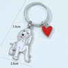 Cartoon Style Cute Dog Paw Print Metal Bag Pendant Keychain