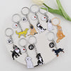 Cartoon Style Cute Dog Paw Print Metal Bag Pendant Keychain