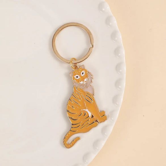 Cartoon Style Cute Dog Paw Print Metal Bag Pendant Keychain