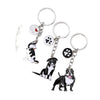 Cartoon Style Cute Dog Paw Print Metal Bag Pendant Keychain
