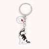 Cartoon Style Cute Dog Paw Print Metal Bag Pendant Keychain