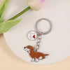 Cartoon Style Cute Dog Paw Print Metal Bag Pendant Keychain