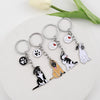 Cartoon Style Cute Dog Paw Print Metal Bag Pendant Keychain