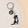 Cartoon Style Cute Dog Paw Print Metal Bag Pendant Keychain