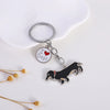 Cartoon Style Cute Letter Dog Paw Print Metal Bag Pendant Keychain