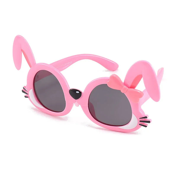 Cartoon Style Cute Sweet Rabbit Panda Pc Special-Shaped Mirror Full Frame Kids Sunglasses