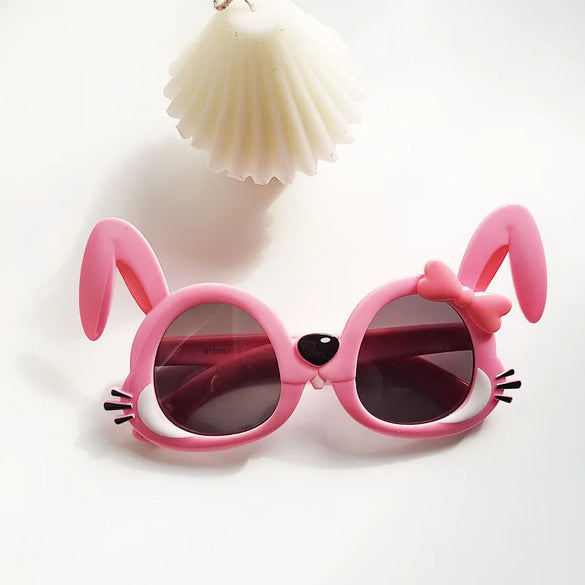 Cartoon Style Cute Sweet Rabbit Panda Pc Special-Shaped Mirror Full Frame Kids Sunglasses