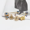Cartoon Style Devil'S Eye Alloy Inlay Rhinestones Women'S Brooches