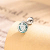 Cartoon Style Heart Shaped Metal Cartilage Piercing Ear Bone Nails Inlaid With Zircon And Diamonds