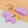Cartoon Style Horse Pu Leather Unisex Keychain