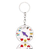 Cartoon Style Letter Color Block Alloy Unisex Keychain