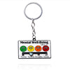 Cartoon Style Letter Color Block Alloy Unisex Keychain