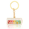 Cartoon Style Letter Color Block Alloy Unisex Keychain