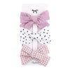 Cartoon Style Plaid Solid Color Bow Knot Cloth Hair Clip