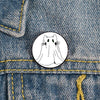 Cartoon Style Pumpkin Cartoon Ghost Mixed Materials Printing Unisex Brooches