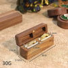 Carved Wooden Wedding Ring Box With Magnetic Closure Linen And Flannel Lined Jewelry Box For Proposal Ceremony And Ring Exchange