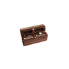 Carved Wooden Wedding Ring Box With Magnetic Closure Linen And Flannel Lined Jewelry Box For Proposal Ceremony And Ring Exchange