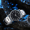Casual Allmatch Quartz Watch With Iron Band And Round Dial For Students