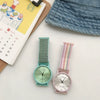 Casual Alloy Case Round Dial Pointer Watch With Pin Buckle For Women And Men