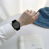 Casual Alloy Case Round Dial Pointer Watch With Pin Buckle For Women And Men