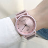 Casual Alloy Case Round Dial Pointer Watch With Pin Buckle For Women And Men