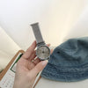 Casual Alloy Case Round Dial Pointer Watch With Pin Buckle For Women And Men