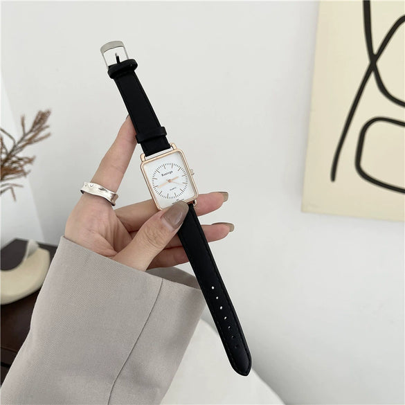 Casual Alloy Case Women's Square Retro Fashion Watch