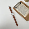 Casual Alloy Case Women's Square Retro Fashion Watch