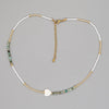 Casual Beach Devil's Eye Square Heart Shape Beaded Stone Inlay Shell Women's Necklace