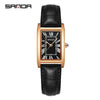 Casual Belt Quartz Watch Retro Style Square Shape For Men And Women Alloy Alloy Case Stainless Steel Buckle