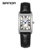 Casual Belt Quartz Watch Retro Style Square Shape For Men And Women Alloy Alloy Case Stainless Steel Buckle