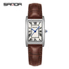 Casual Belt Quartz Watch Retro Style Square Shape For Men And Women Alloy Alloy Case Stainless Steel Buckle