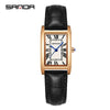 Casual Belt Quartz Watch Retro Style Square Shape For Men And Women Alloy Alloy Case Stainless Steel Buckle