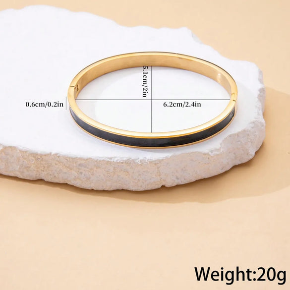 Casual Business Simple Style Geometric 304 Stainless Steel Wholesale Bangle