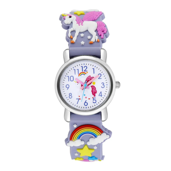 Casual Cartoon Buckle Quartz Kids Watches