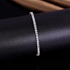 Casual Classic Style Round Brass 18k Gold Plated Platinum Plated Rhodium Plated Zircon Tennis Bracelet In Bulk