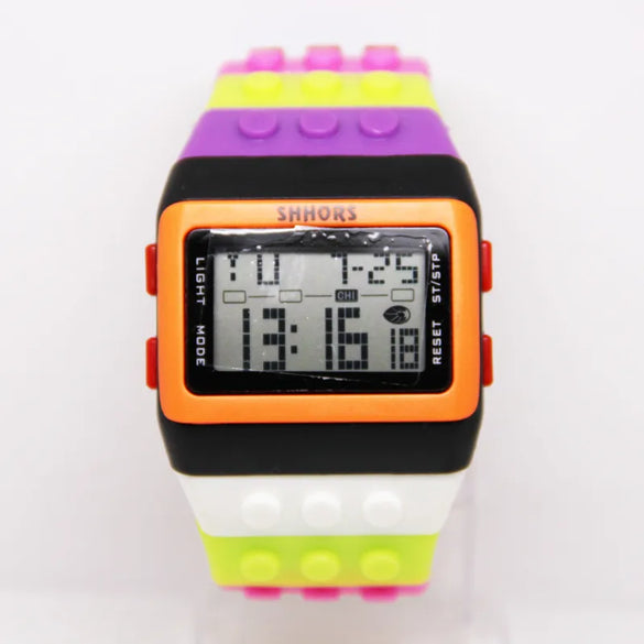 Casual Colorful Electronic Women'S Watches