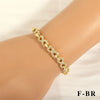 Casual Elegant Geometric Copper Zircon Bracelets Necklace 1 Piece