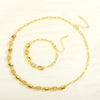 Casual Elegant Geometric Copper Zircon Bracelets Necklace 1 Piece